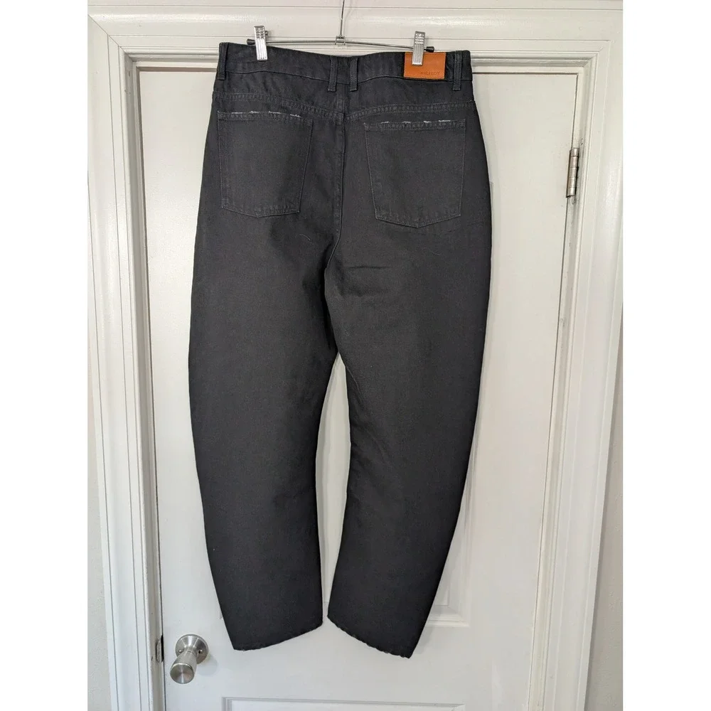 HALFBOY Banana Leg Jeans Women's 31 Black Denim barrel NWTs‎ timeless luxury